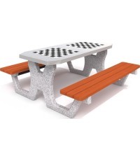 Concrete Table for Chess - Checkers Inter-Play 02