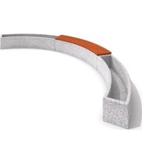 Concrete Planter Set with Bench Inter-Play 05