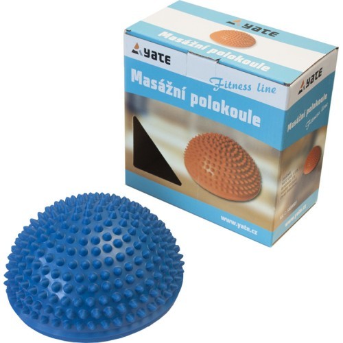 Masāžas bumba Yate Spiky Half Ball, 16 cm – zila
