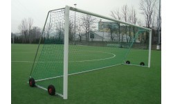 Futbola vārti Coma-Sport PN-149TK 7,3x2,44 ar riteņiem
