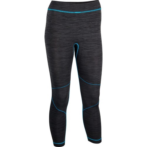Thermo Pants for Woman AVENTO 0774, Black/Aqua, 42 Size