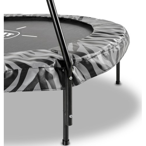 EXIT Tiggy junior trampoline with bar ø140cm - black/grey