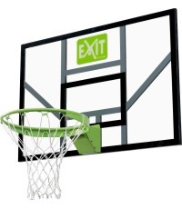 Баскетбольный щит EXIT Galaxy с кольцом и сеткой - настенное крепление
