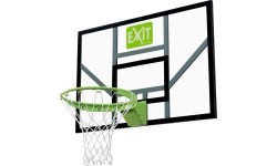 Баскетбольный щит EXIT Galaxy с кольцом и сеткой - настенное крепление