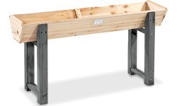 EXIT Aksent Trapezium paaugstināta dobe M, koka, pelēka, āra
