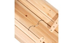 EXIT Aksent Trapezium Raised bed M Table planter Freestanding Wood Grey Outdoor