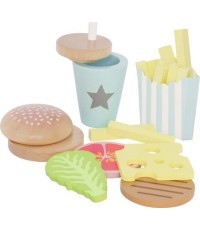 JaBaDaBaDo koka rotaļu ēdiens Burger Meal