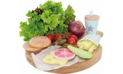 Деревянный игровой набор бургер JaBaDaBaDo Burger Meal