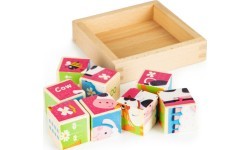 Educational Wooden Blocks Puzzle Ecotoys Zoo