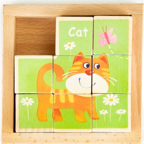 Educational Wooden Blocks Puzzle Ecotoys Zoo