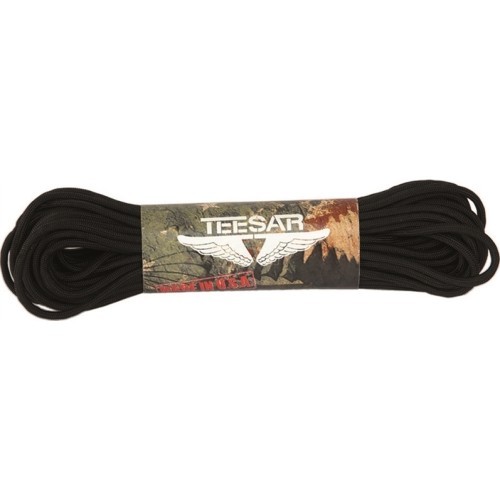 Paracord virve US Black, 15 m