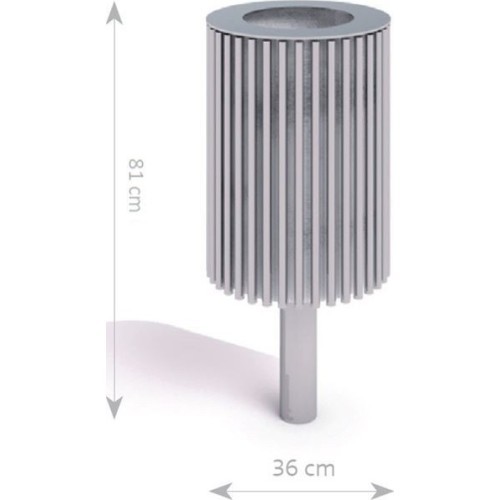 Stainless Steel Trash Bin Inter-Play 05