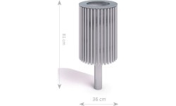 Stainless Steel Trash Bin Inter-Play 05