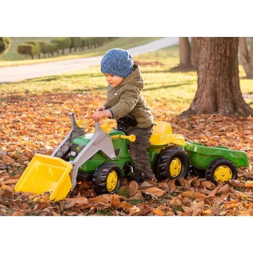 RollyKid John Deere pedāļu traktors