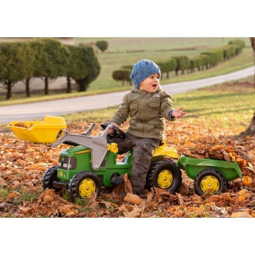RollyKid John Deere pedāļu traktors