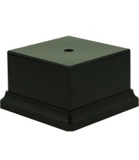 Plastic black base 120x120x80mm