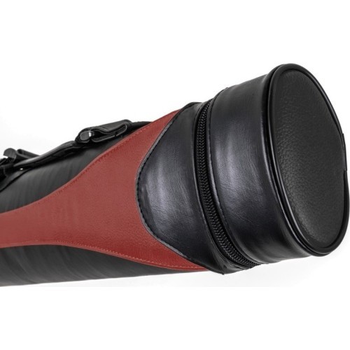 Ciets futrālis biljarda kijai Style SY-2, sarkans-melns, 2/2, 85 cm