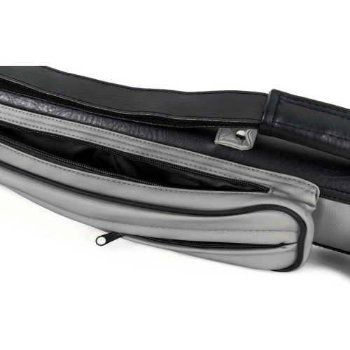 Billiard Cue Hard Case Royal III RO3-2, grey-black,for 2 Butts/2 shafts