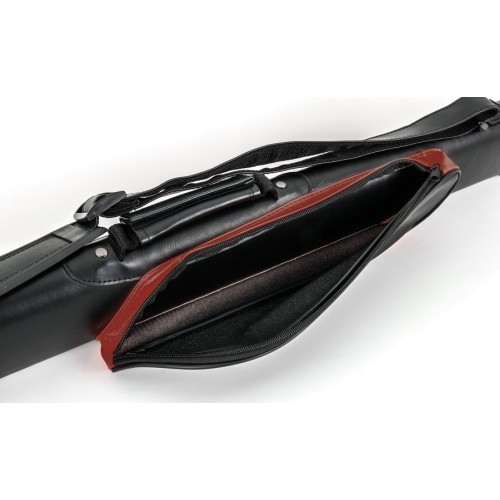 Ciets futrālis biljarda kijai Style SY-2, sarkans-melns, 2/2, 85 cm