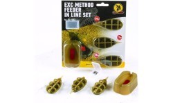Extra Carp methodical feeder komplekts, 20,30,40g + veidne