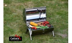 Ceļojuma ogļu grils Cattara Double 2x38 cm