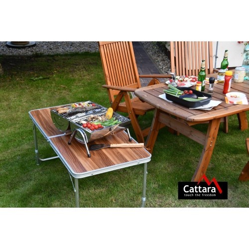 Походный угольный гриль Cattara Double 2x38 см