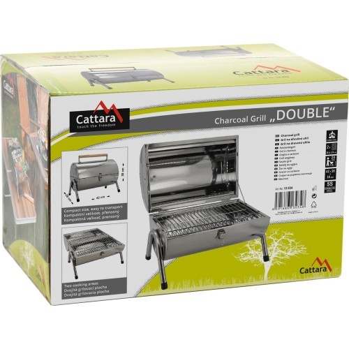 Travel Charcoal Grill Cattara Double 2x38cm