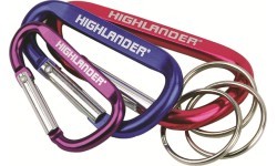 Набор карабинов и колец Highlander, 3 шт.