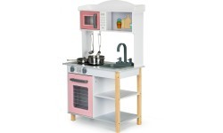 Wooden kitchen for children + metal accessories Ecotoys