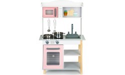 Wooden kitchen for children + metal accessories Ecotoys
