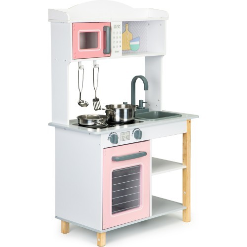 Wooden kitchen for children + metal accessories Ecotoys