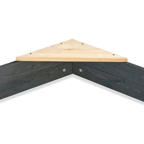 Деревянная шестиугольная песочница Aksent 160x140 см