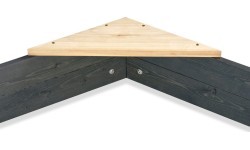 Деревянная шестиугольная песочница Aksent 160x140 см