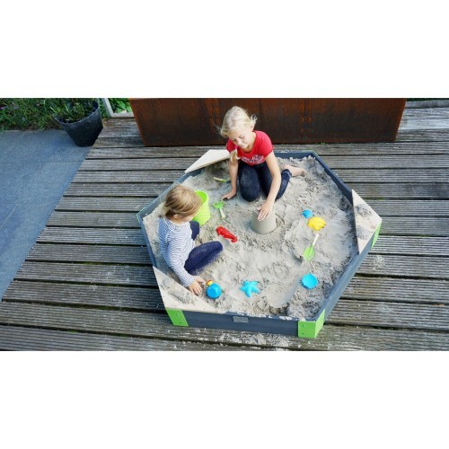 Aksent wooden sandpits hexagon 160x140cm