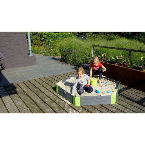 Aksent wooden sandpits hexagon 160x140cm