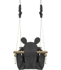 Детские качели с деревянной рамой Ecotoys Mouse