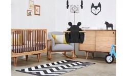 Детские качели с деревянной рамой Ecotoys Mouse