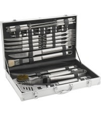 Набор инструментов для гриля Cattara - 30 предметов, алюминиевый кейс