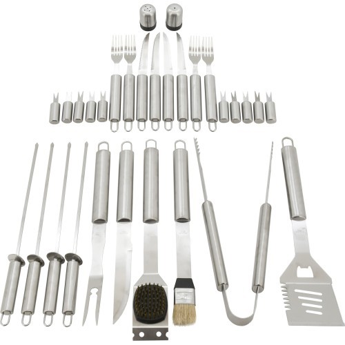 Barbecue Tools Set Cattara - 30pcs, Aluminium Case