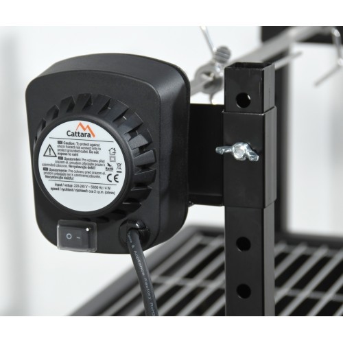 Grill with Electric Motor 230V Cattara Barbecue 60cm