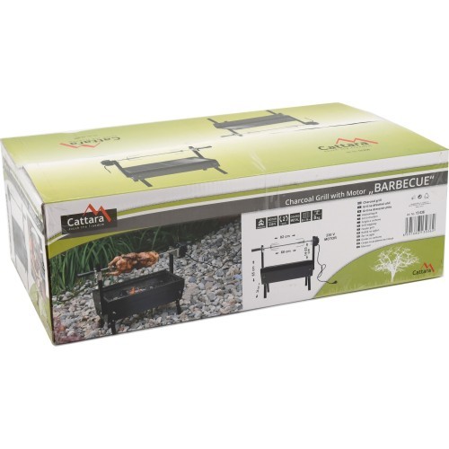 Grill with Electric Motor 230V Cattara Barbecue 60cm