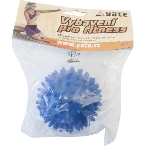 Massage Ball Yate Spiky, 9 cm - Blue