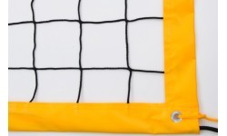 Volejbola tīkls Coma-Sport S-248, krāsaina lente, ar antenām, melns