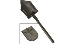 US FOLDING SHOVEL WITH POUCH RUBBERED