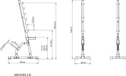Multilevel stands (2 pieces) MS-S105 2.0 - Marbo Sport