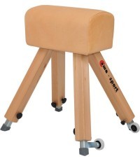 Vingrošanas āzis Coma-Sport GS-339 – koka kājas, dabīga āda
