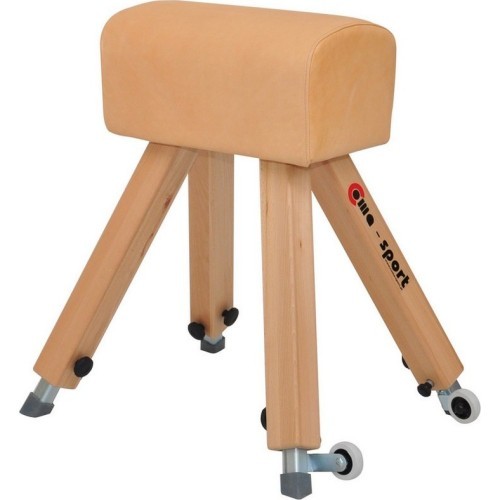 Vingrošanas āzis Coma-Sport GS-339 – koka kājas, dabīga āda