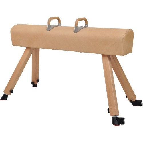 Vaulting Horse Coma-Sport GS-319 – Wooden Legs, Natural Leather, With Pommels