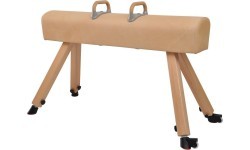 Vaulting Horse Coma-Sport GS-319 – Wooden Legs, Natural Leather, With Pommels
