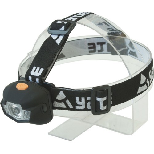Galvas lukturis Yate Panter 3 W Cree + 2 LED, melns